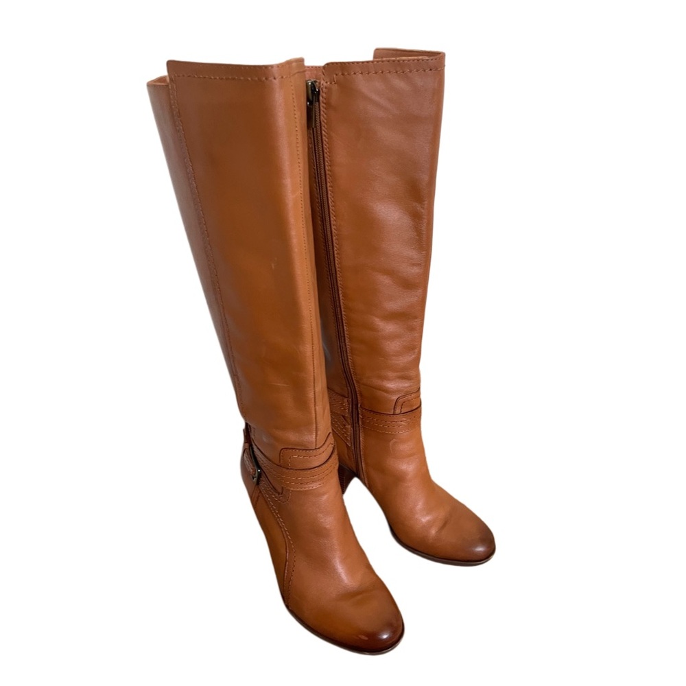 Naturalizer Brown Leather Calf Boots - Picture 4 of 13